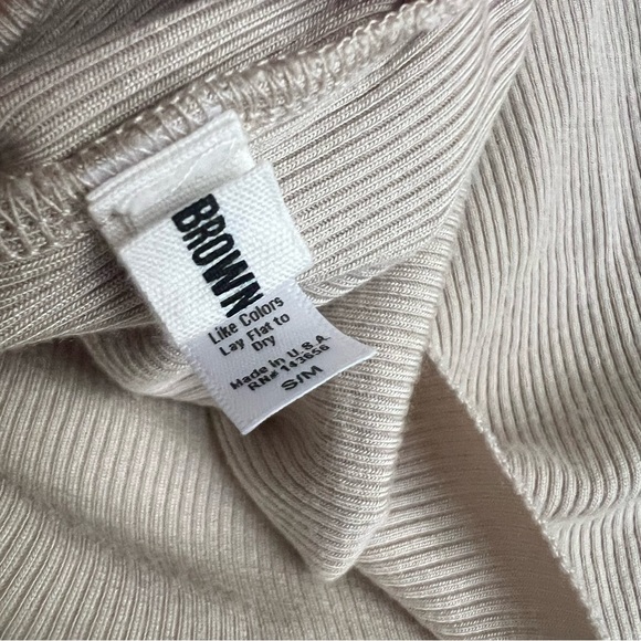 Joah Brown Contrast Stitch Long Sleeve - Picture 3 of 5